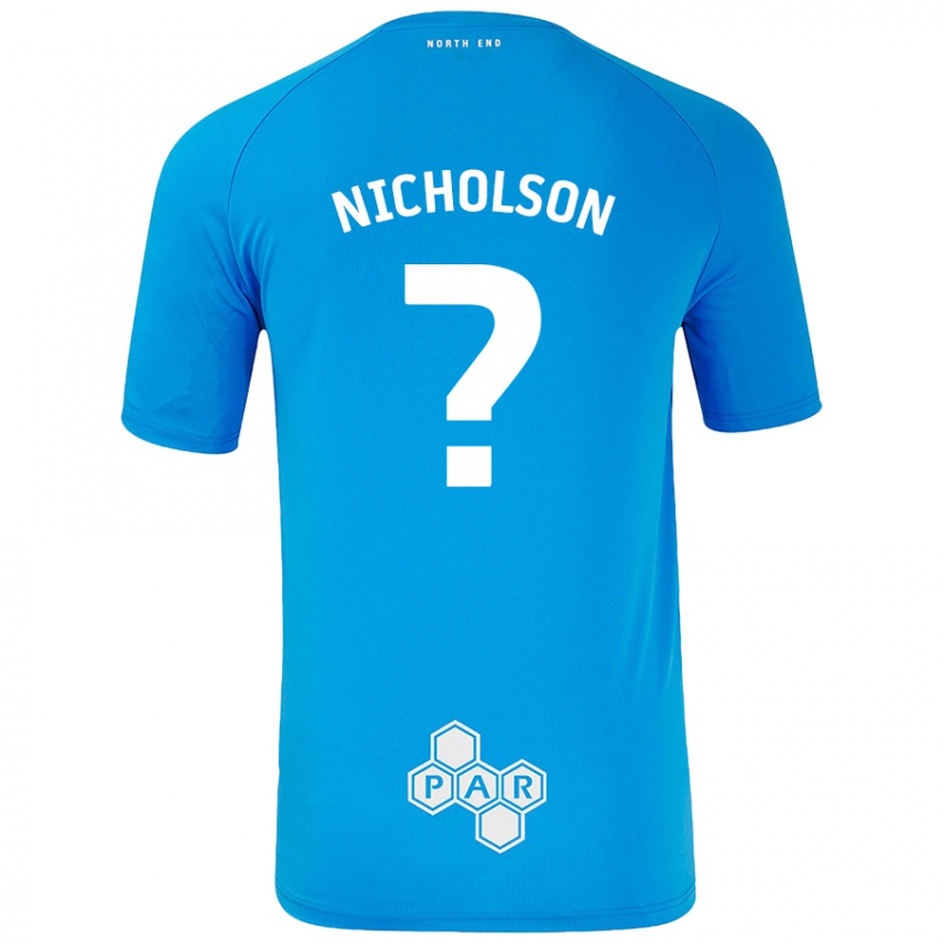 Kinder Joseph Nicholson #0 Himmelblau Auswärtstrikot Trikot 2024/25 T-Shirt Österreich