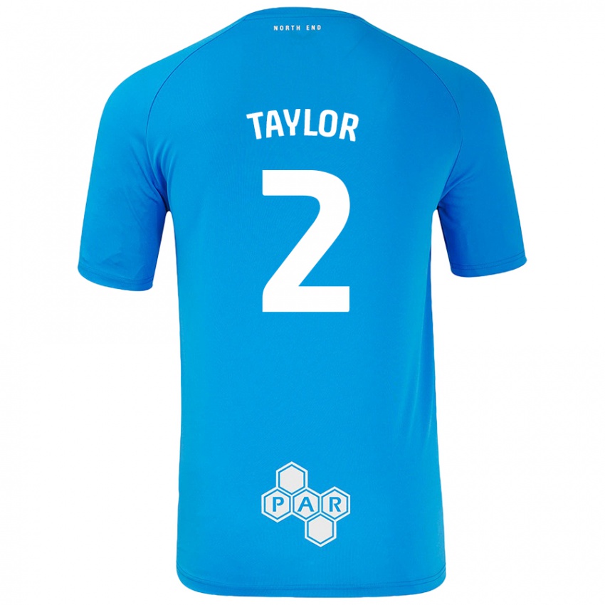 Kinder Alex Taylor #2 Himmelblau Auswärtstrikot Trikot 2024/25 T-Shirt Österreich