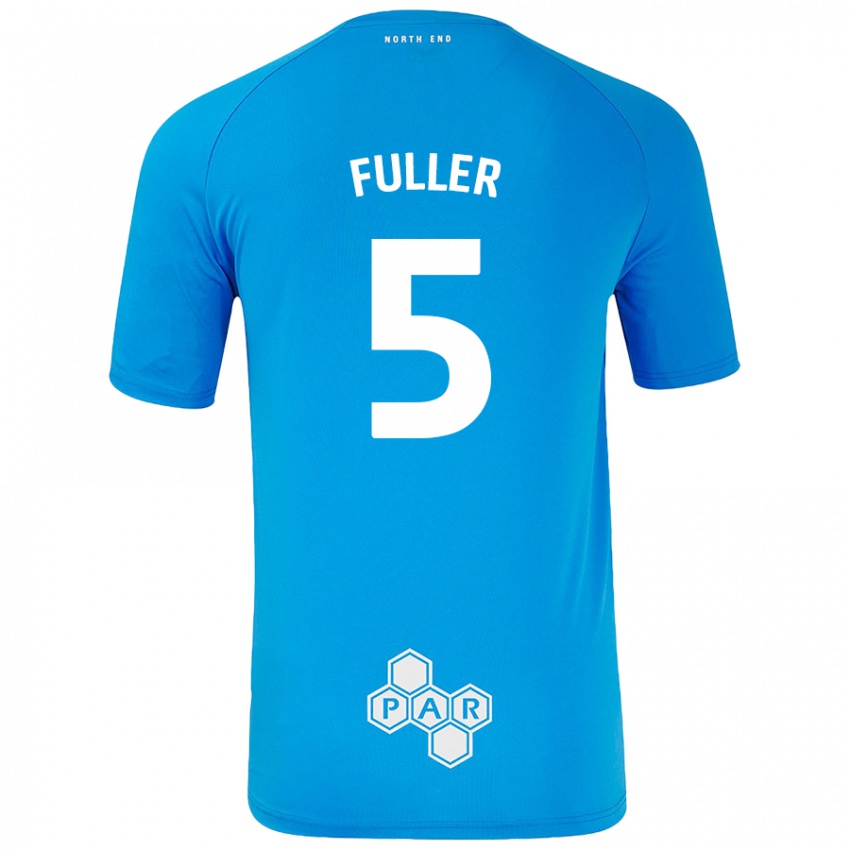 Kinder Olivia Fuller #5 Himmelblau Auswärtstrikot Trikot 2024/25 T-Shirt Österreich