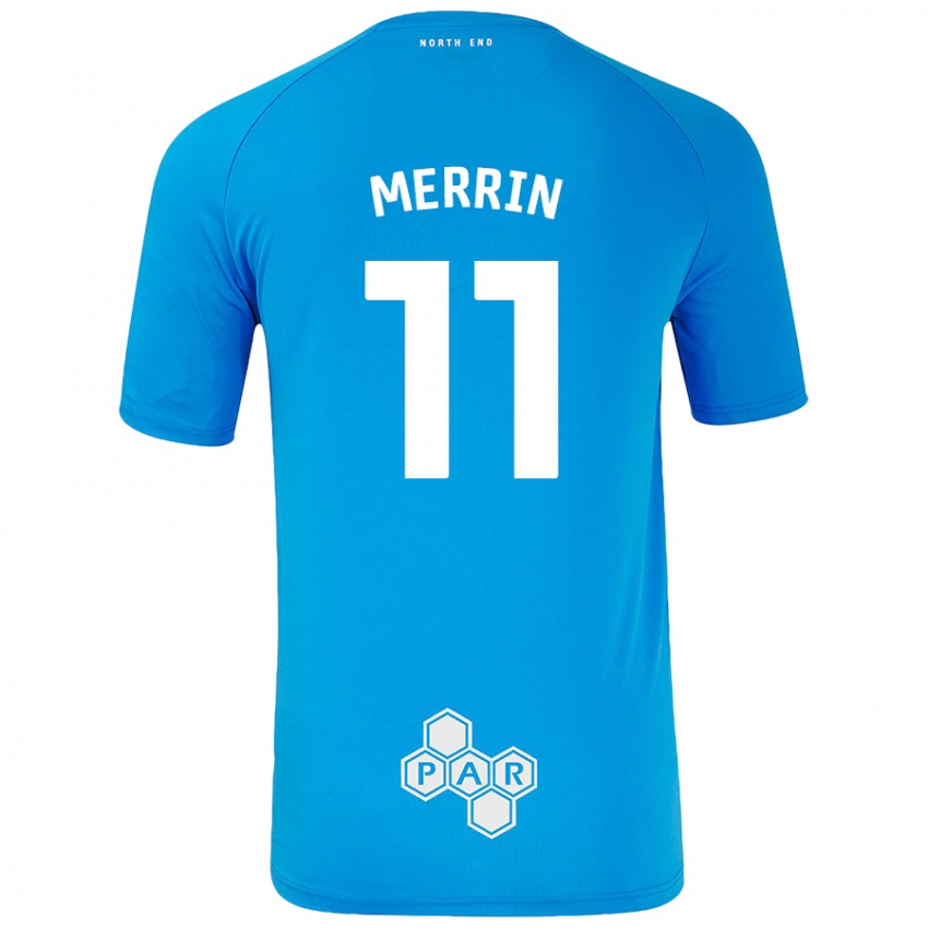 Kinder Laura Merrin #11 Himmelblau Auswärtstrikot Trikot 2024/25 T-Shirt Österreich