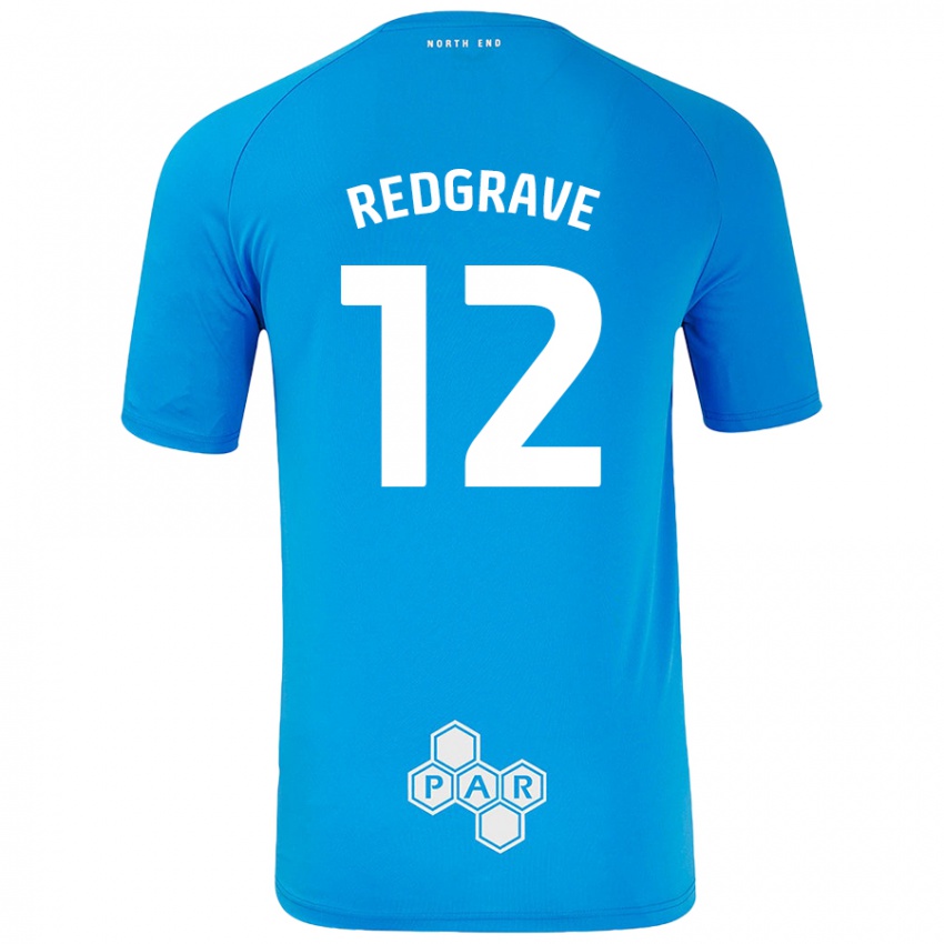 Kinder Jodie Redgrave #12 Himmelblau Auswärtstrikot Trikot 2024/25 T-Shirt Österreich