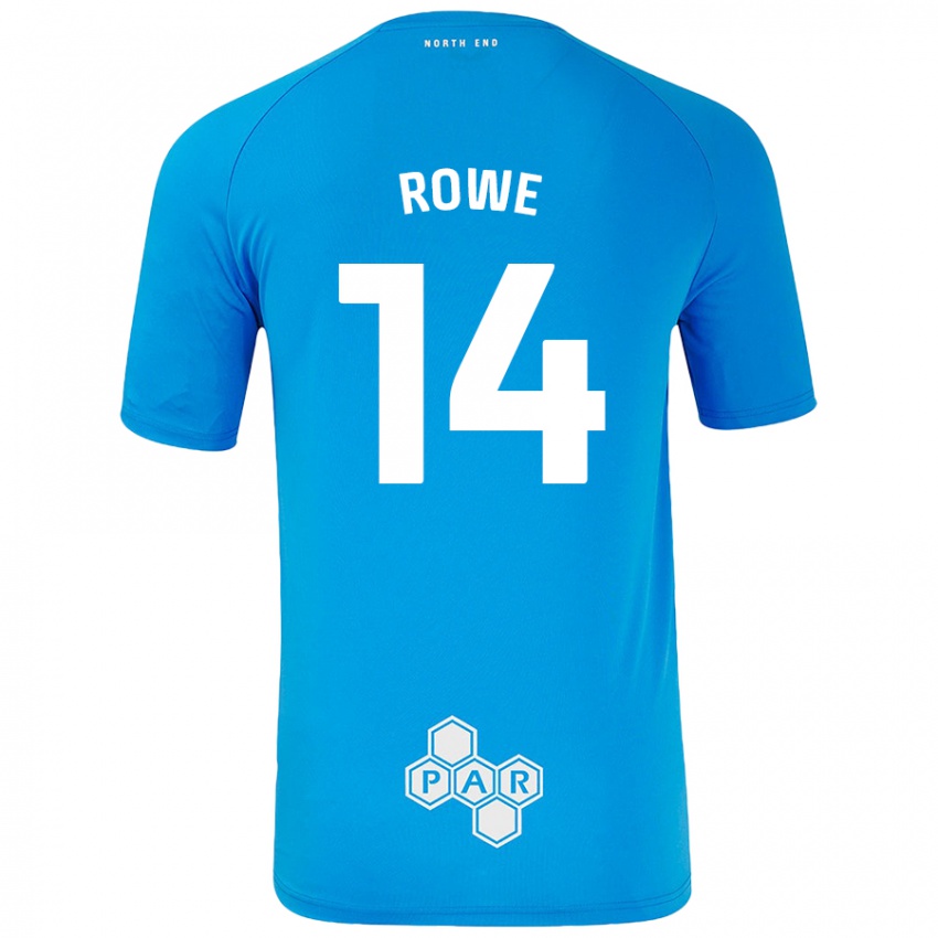 Kinder Sasha Rowe #14 Himmelblau Auswärtstrikot Trikot 2024/25 T-Shirt Österreich