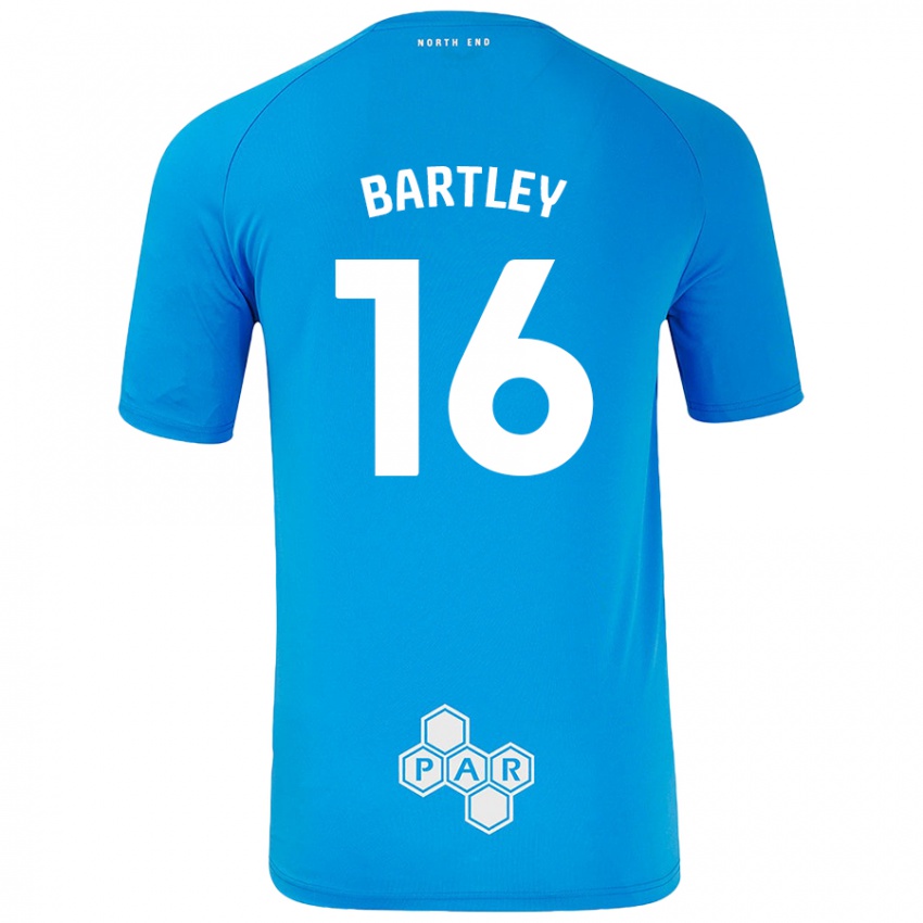 Kinder Melanie Bartley #16 Himmelblau Auswärtstrikot Trikot 2024/25 T-Shirt Österreich