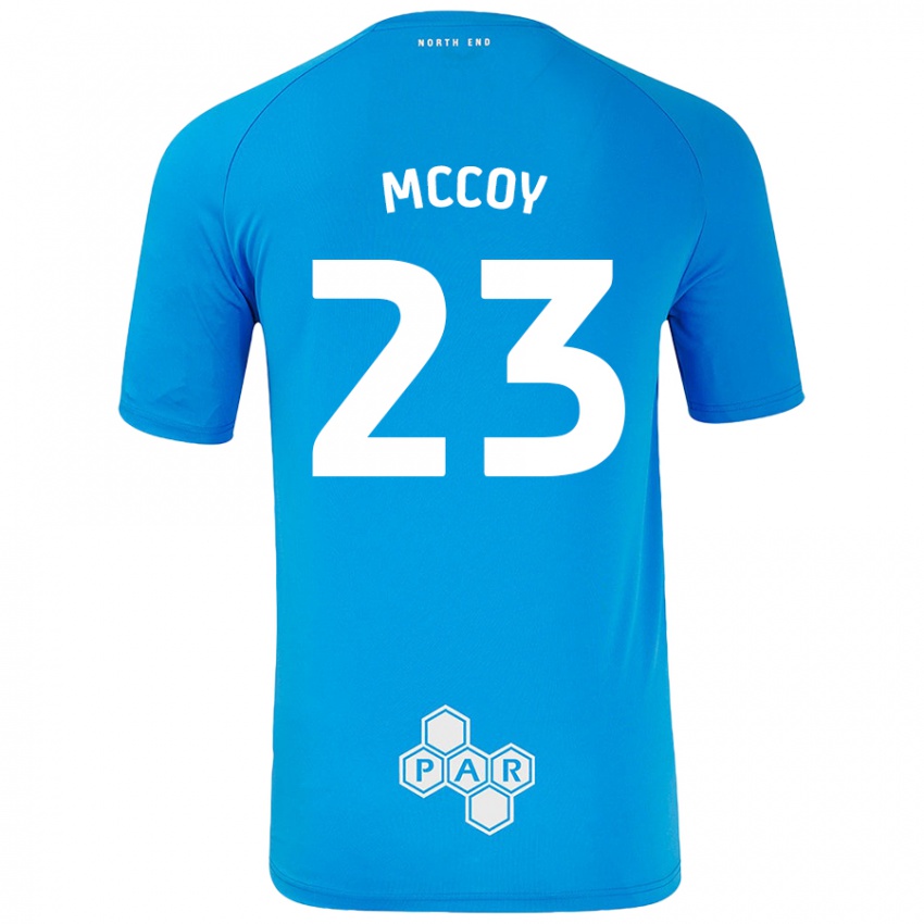 Kinder Faye Mccoy #23 Himmelblau Auswärtstrikot Trikot 2024/25 T-Shirt Österreich