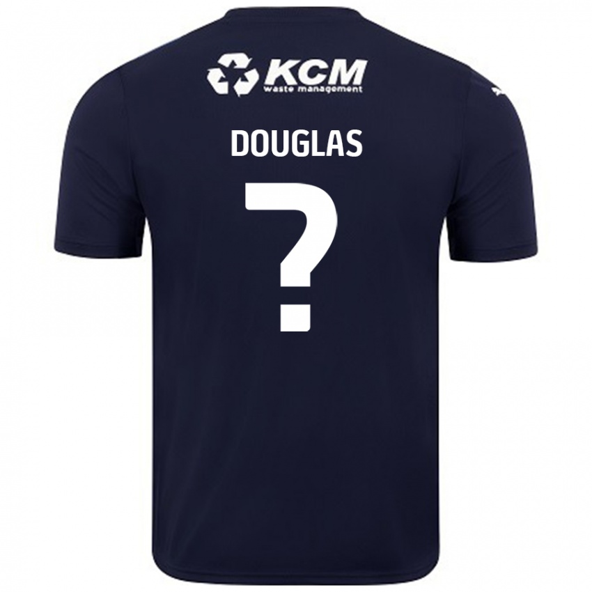 Kinder Hamish Douglas #0 Marineblau Auswärtstrikot Trikot 2024/25 T-Shirt Österreich