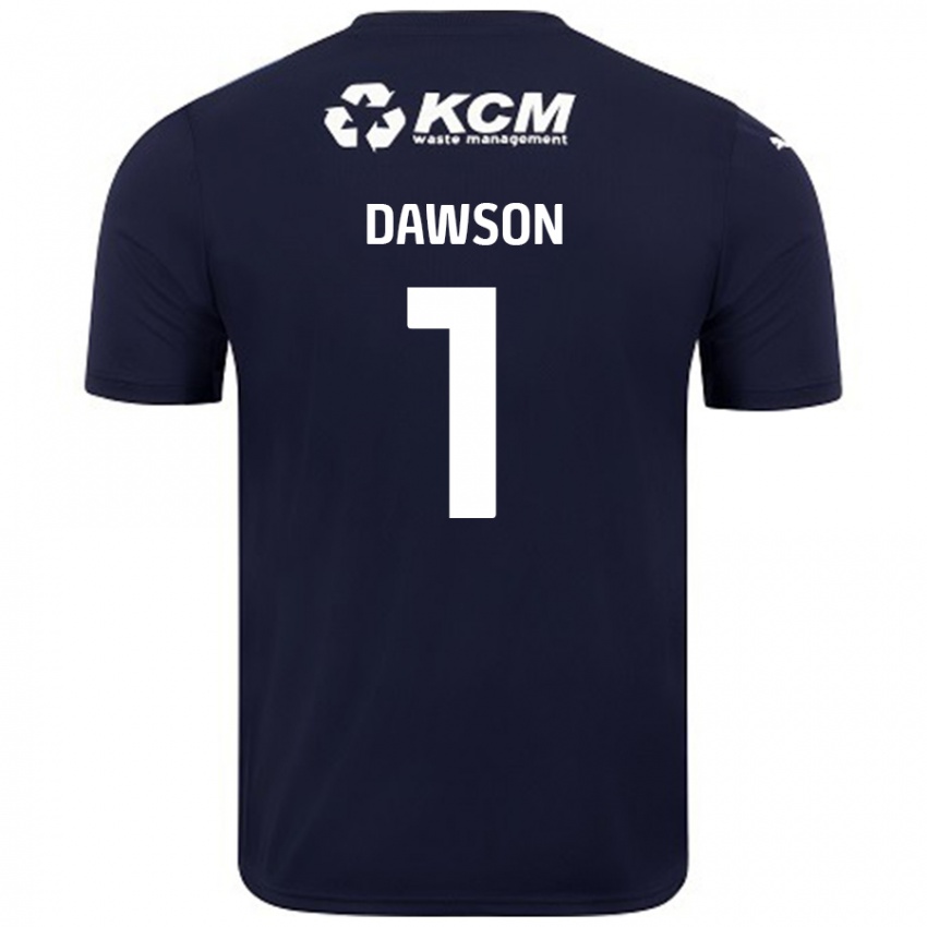 Kinder Cameron Dawson #1 Marineblau Auswärtstrikot Trikot 2024/25 T-Shirt Österreich