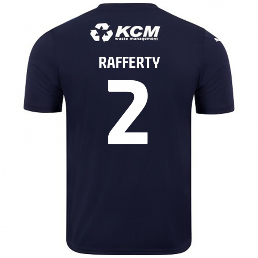 Kinder Joe Rafferty #2 Marineblau Auswärtstrikot Trikot 2024/25 T-Shirt Österreich