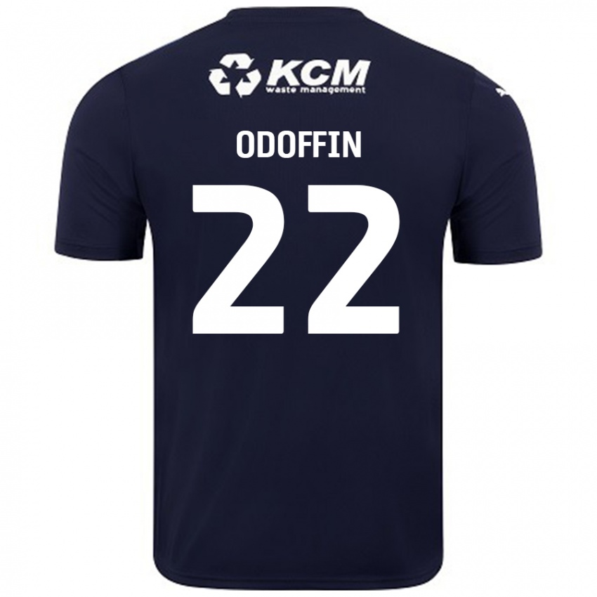 Kinder Hakeem Odoffin #22 Marineblau Auswärtstrikot Trikot 2024/25 T-Shirt Österreich