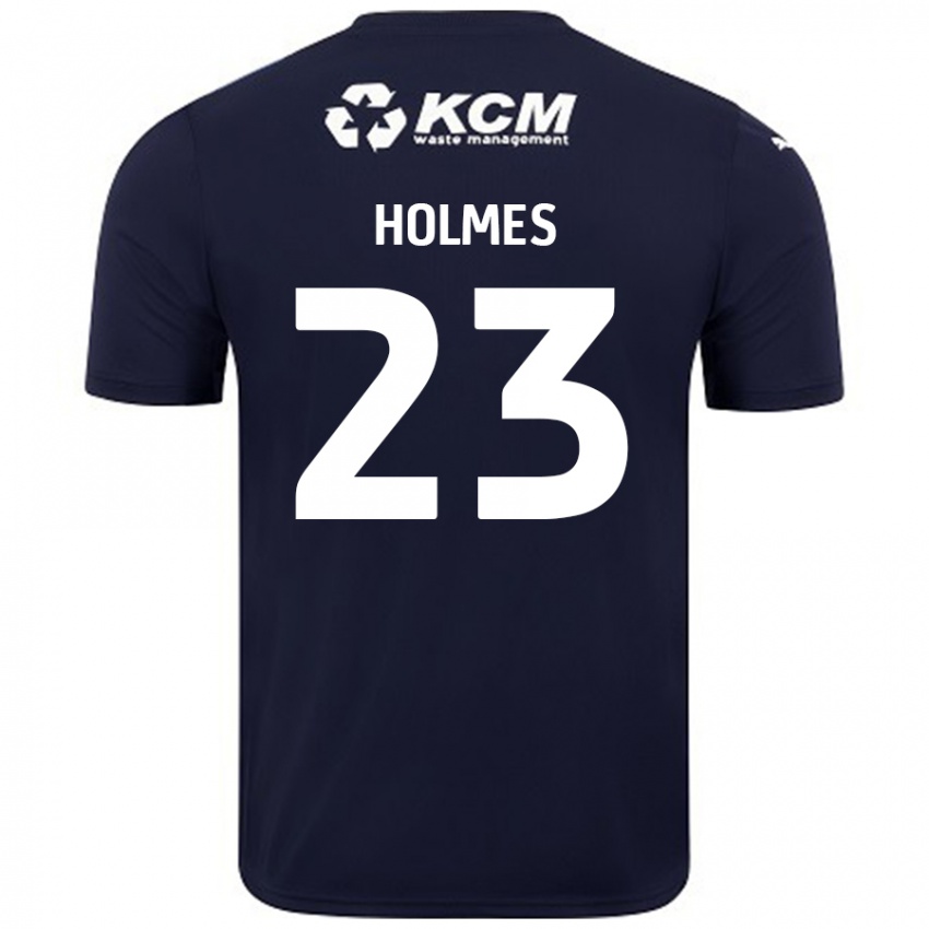 Kinder Jack Holmes #23 Marineblau Auswärtstrikot Trikot 2024/25 T-Shirt Österreich