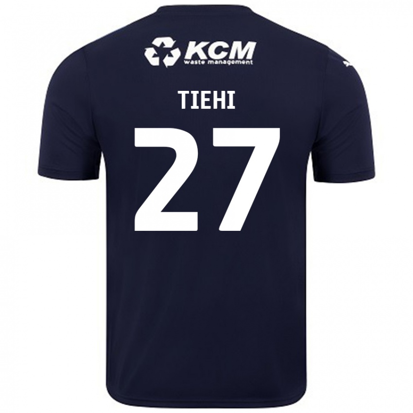 Kinder Christ Tiehi #27 Marineblau Auswärtstrikot Trikot 2024/25 T-Shirt Österreich