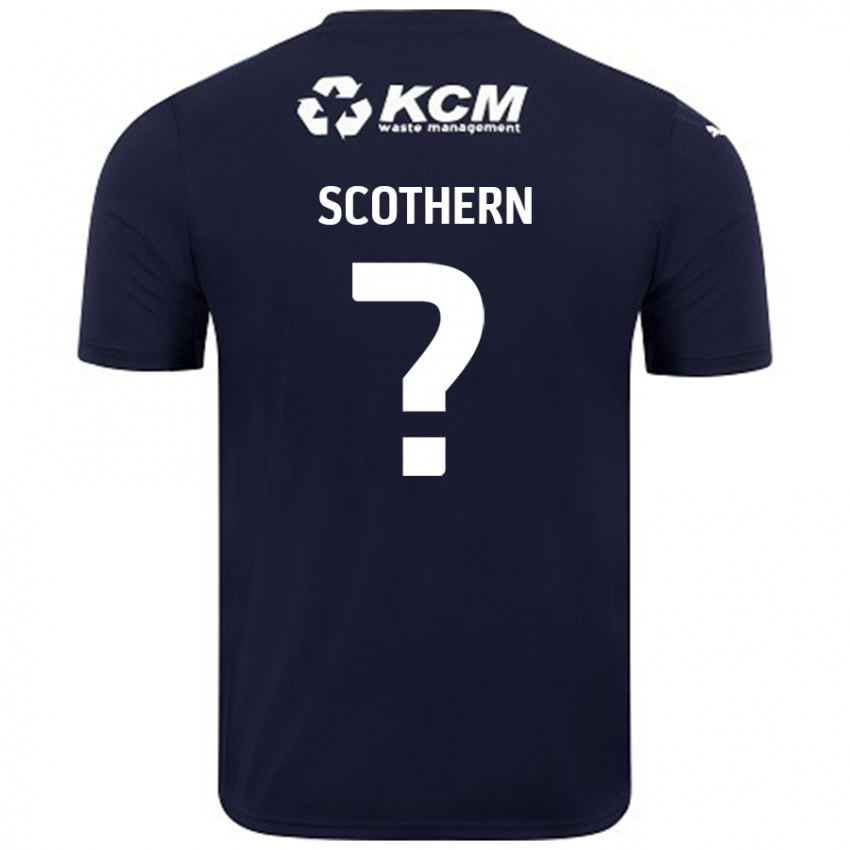 Kinder Ben Scothern #0 Marineblau Auswärtstrikot Trikot 2024/25 T-Shirt Österreich