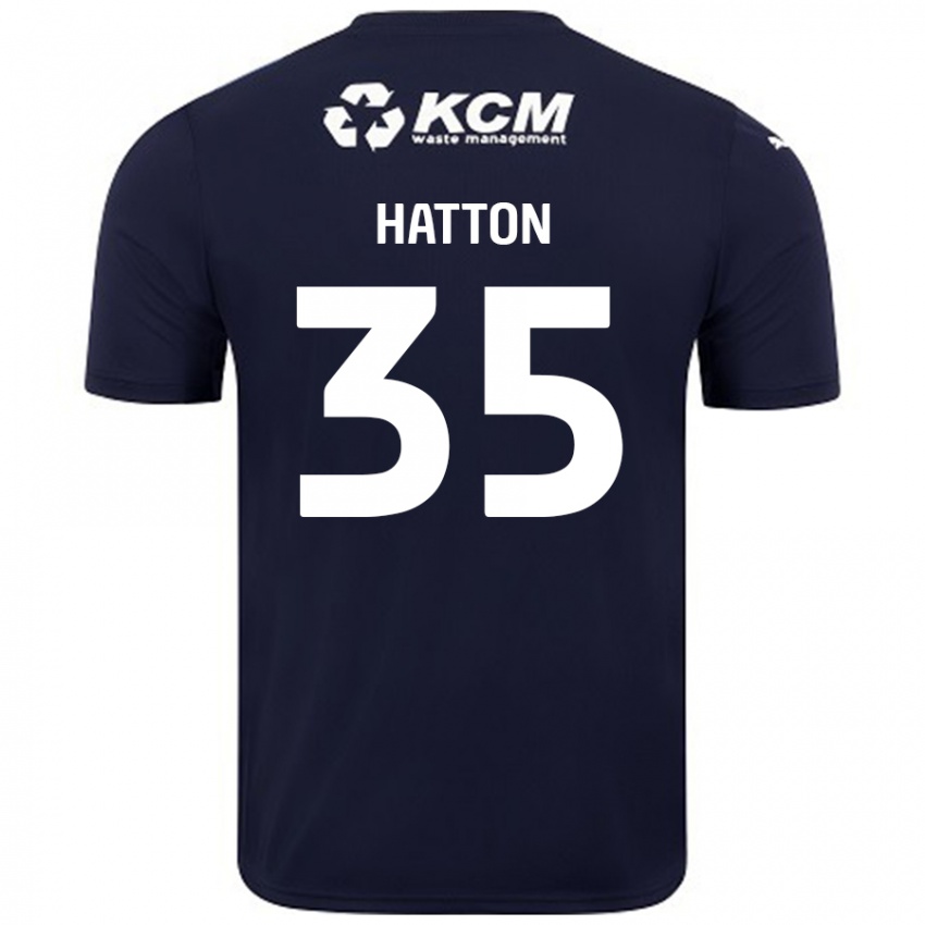 Kinder Ben Hatton #35 Marineblau Auswärtstrikot Trikot 2024/25 T-Shirt Österreich