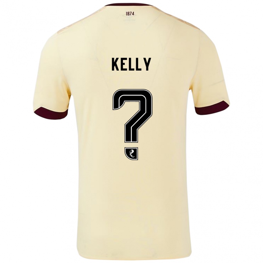 Kinder Ryan Kelly #0 Creme Burgunderrot Auswärtstrikot Trikot 2024/25 T-Shirt Österreich