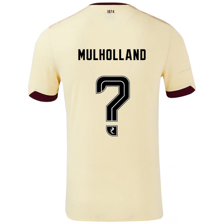 Kinder James Mulholland #0 Creme Burgunderrot Auswärtstrikot Trikot 2024/25 T-Shirt Österreich