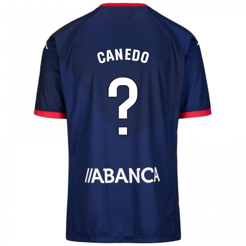 Kinder Damián Canedo #0 Marineblau Auswärtstrikot Trikot 2024/25 T-Shirt Österreich