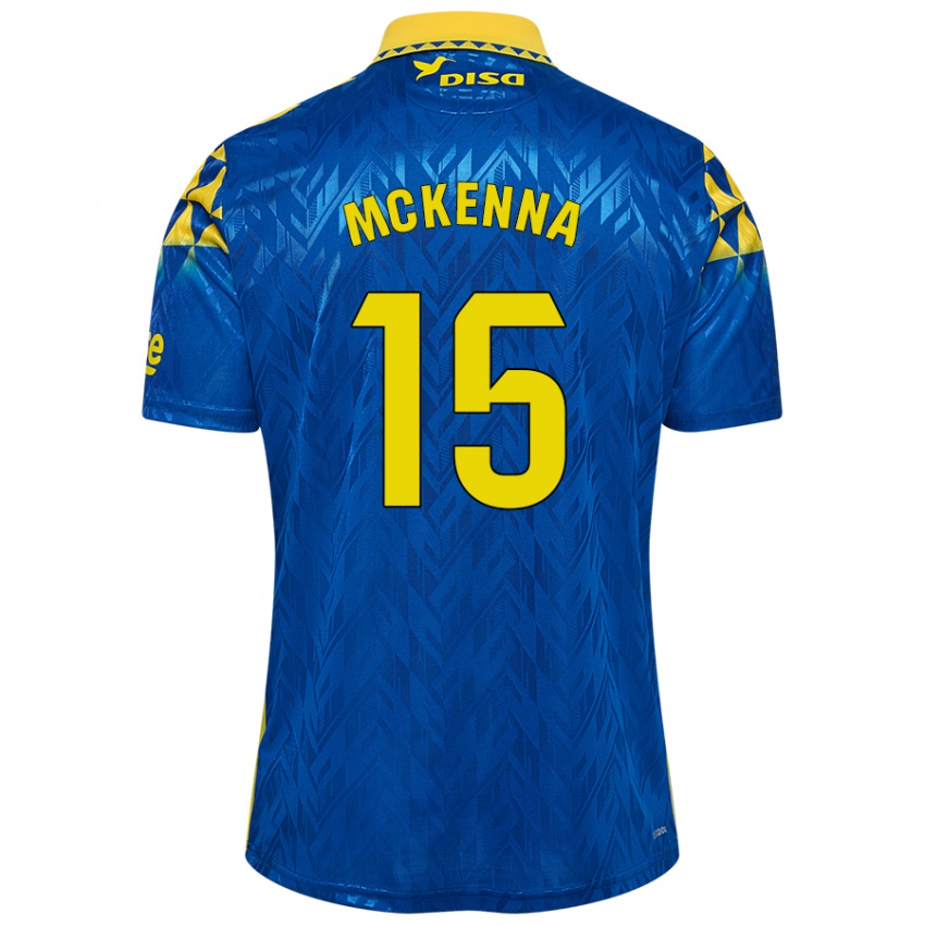 Kinder Scott Mckenna #15 Blau Gelb Auswärtstrikot Trikot 2024/25 T-Shirt Österreich