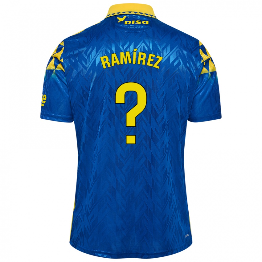 Kinder Daniel Ramírez #0 Blau Gelb Auswärtstrikot Trikot 2024/25 T-Shirt Österreich