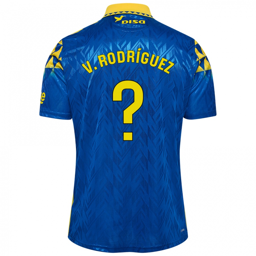 Kinder Carlos Vicente Rodríguez #0 Blau Gelb Auswärtstrikot Trikot 2024/25 T-Shirt Österreich