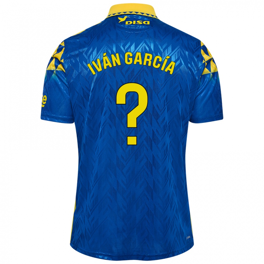 Kinder Iván García #0 Blau Gelb Auswärtstrikot Trikot 2024/25 T-Shirt Österreich