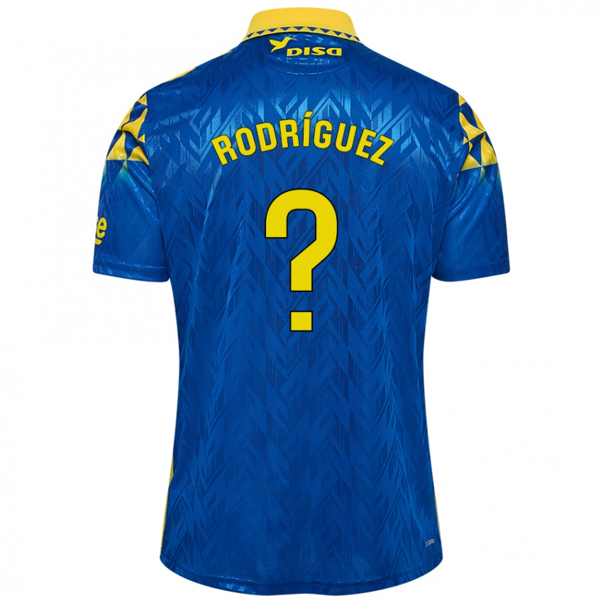 Kinder David Rodríguez #0 Blau Gelb Auswärtstrikot Trikot 2024/25 T-Shirt Österreich