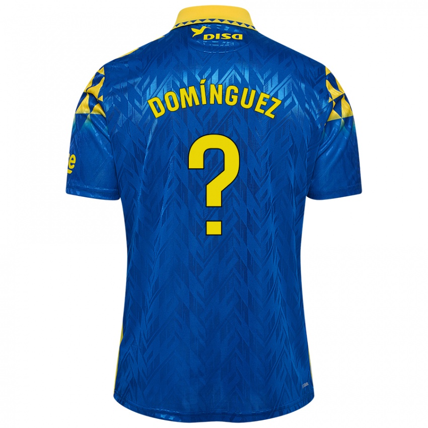 Kinder Carlos Domínguez #0 Blau Gelb Auswärtstrikot Trikot 2024/25 T-Shirt Österreich