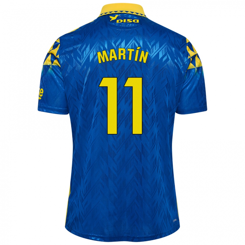 Kinder Diego Martín #11 Blau Gelb Auswärtstrikot Trikot 2024/25 T-Shirt Österreich