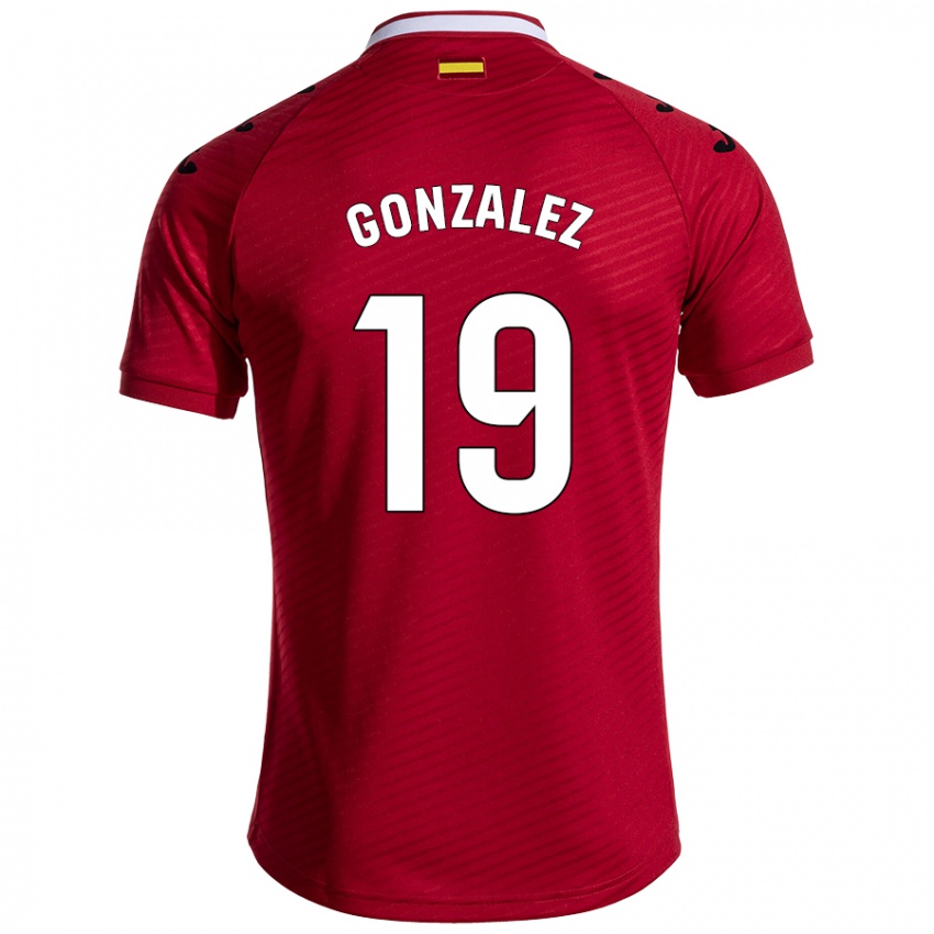 Kinder Peter Gonzalez #19 Dunkelrot Auswärtstrikot Trikot 2024/25 T-Shirt Österreich