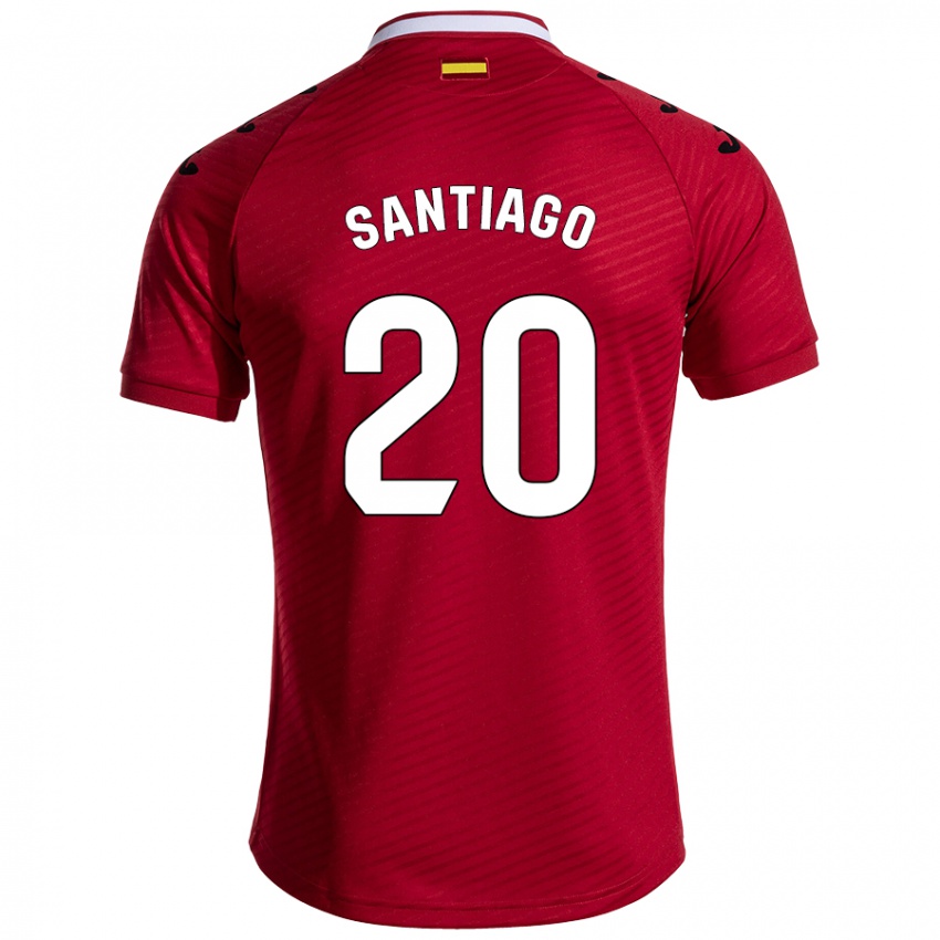 Kinder Yellu Santiago #20 Dunkelrot Auswärtstrikot Trikot 2024/25 T-Shirt Österreich