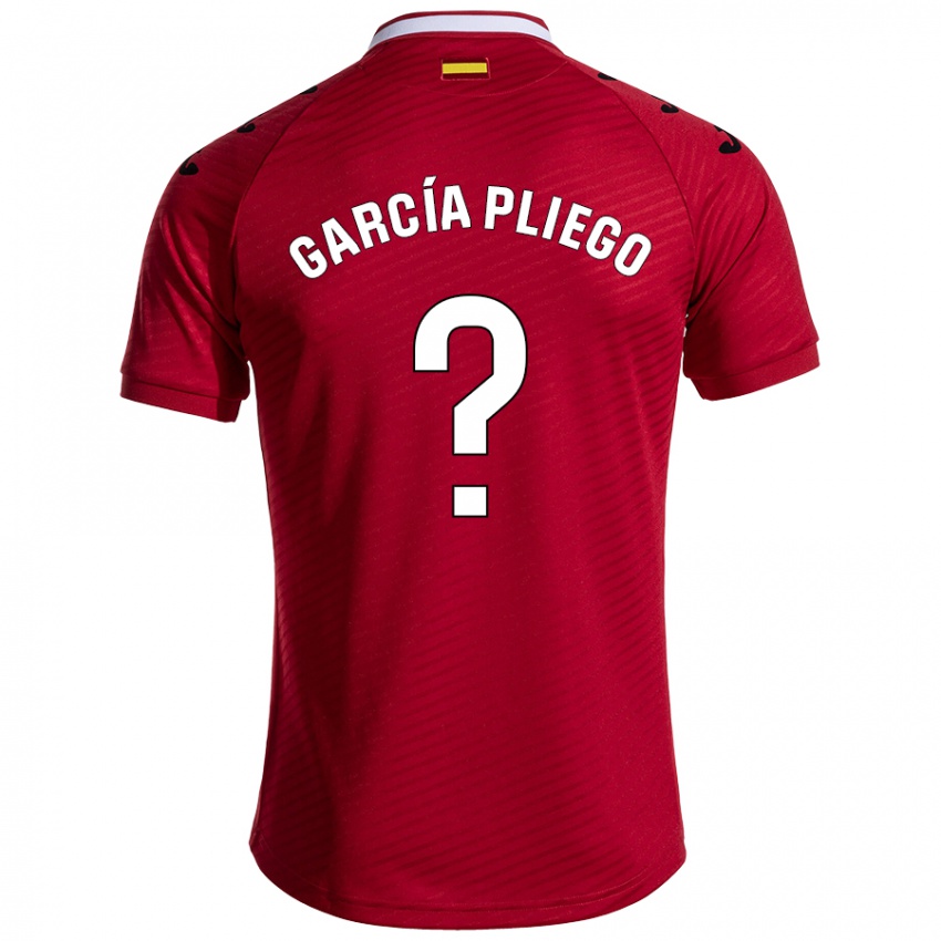 Kinder Hugo García Pliego #0 Dunkelrot Auswärtstrikot Trikot 2024/25 T-Shirt Österreich