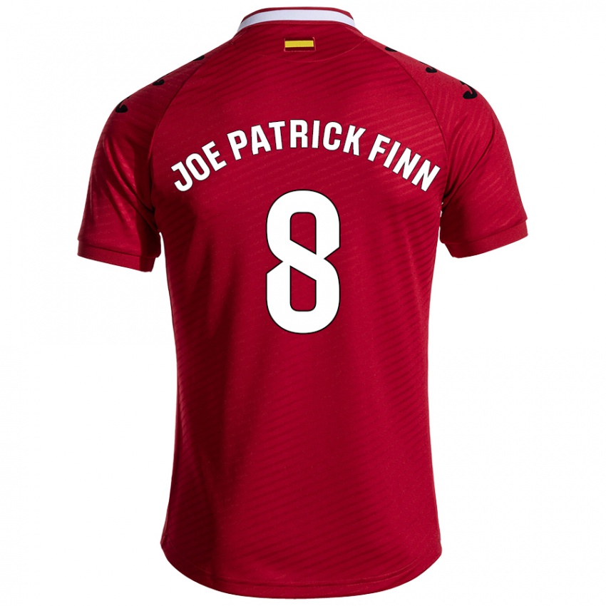 Kinder John Joe Patrick Finn #8 Dunkelrot Auswärtstrikot Trikot 2024/25 T-Shirt Österreich