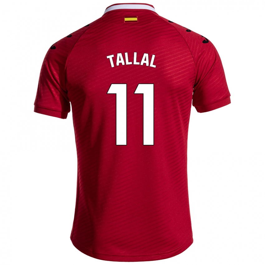 Kinder Yassin Tallal #11 Dunkelrot Auswärtstrikot Trikot 2024/25 T-Shirt Österreich