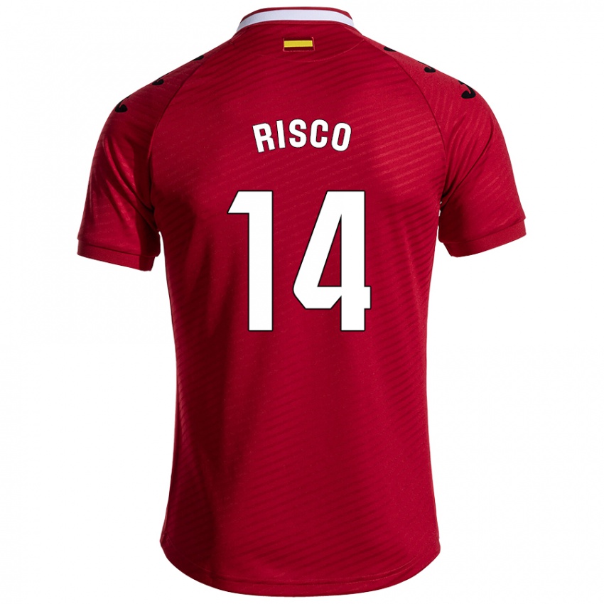 Kinder Alberto Risco #14 Dunkelrot Auswärtstrikot Trikot 2024/25 T-Shirt Österreich