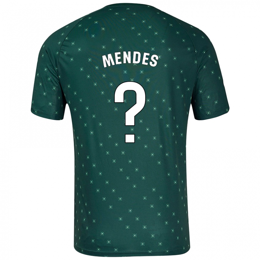 Kinder Houboulang Mendes #0 Dunkelgrün Auswärtstrikot Trikot 2024/25 T-Shirt Österreich