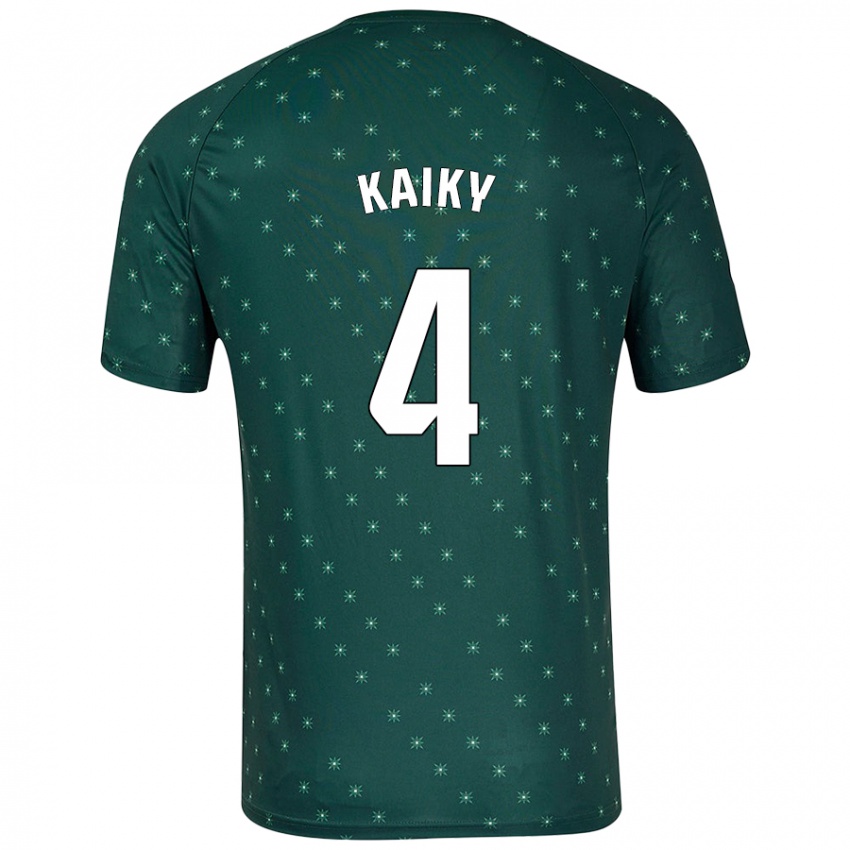 Kinder Kaiky #4 Dunkelgrün Auswärtstrikot Trikot 2024/25 T-Shirt Österreich