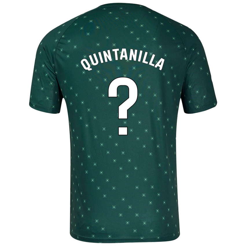 Kinder Rubén Quintanilla #0 Dunkelgrün Auswärtstrikot Trikot 2024/25 T-Shirt Österreich