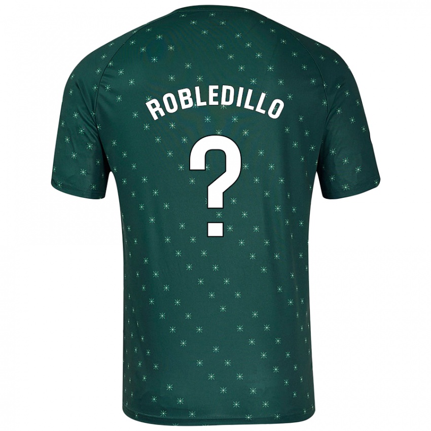 Kinder Pedro Robledillo #0 Dunkelgrün Auswärtstrikot Trikot 2024/25 T-Shirt Österreich