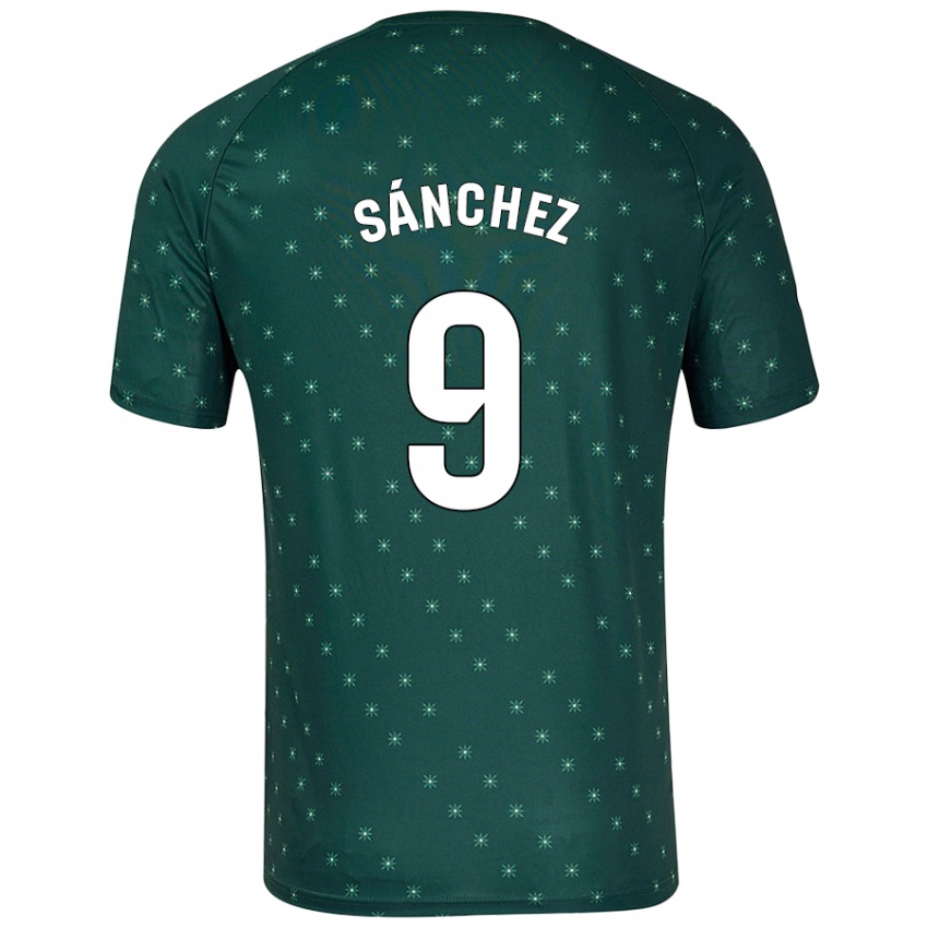 Kinder Loren Sánchez #9 Dunkelgrün Auswärtstrikot Trikot 2024/25 T-Shirt Österreich