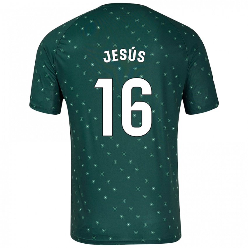 Kinder Antonio Jesús #16 Dunkelgrün Auswärtstrikot Trikot 2024/25 T-Shirt Österreich