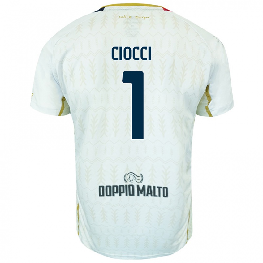 Kinder Giuseppe Ciocci #1 Weiß Auswärtstrikot Trikot 2024/25 T-Shirt Österreich