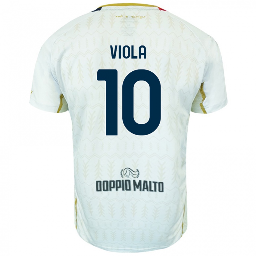 Kinder Nicolas Viola #10 Weiß Auswärtstrikot Trikot 2024/25 T-Shirt Österreich