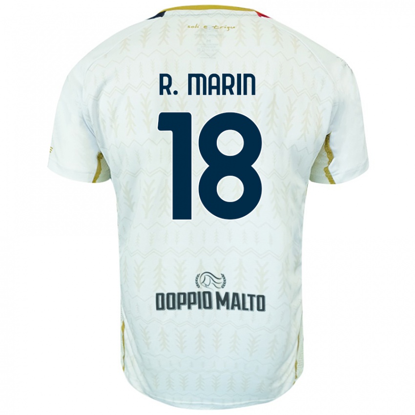 Kinder Răzvan Marin #18 Weiß Auswärtstrikot Trikot 2024/25 T-Shirt Österreich