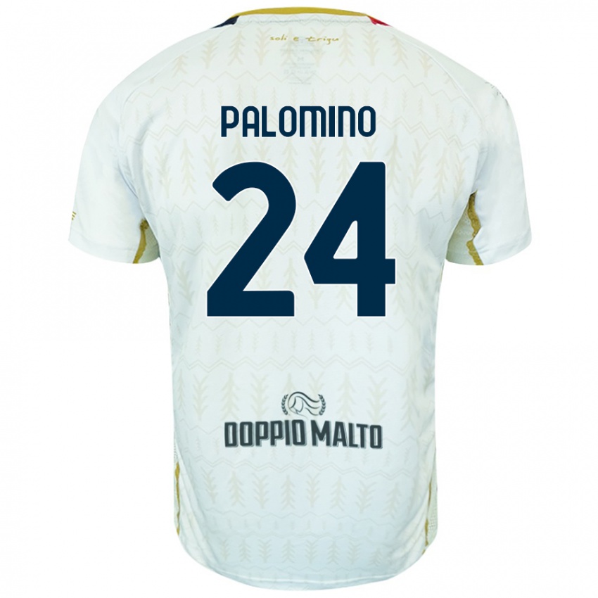 Kinder José Luis Palomino #24 Weiß Auswärtstrikot Trikot 2024/25 T-Shirt Österreich