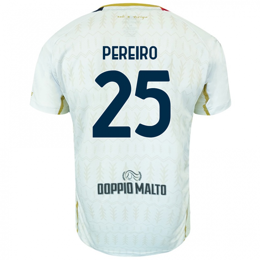 Kinder Gastón Pereiro #25 Weiß Auswärtstrikot Trikot 2024/25 T-Shirt Österreich