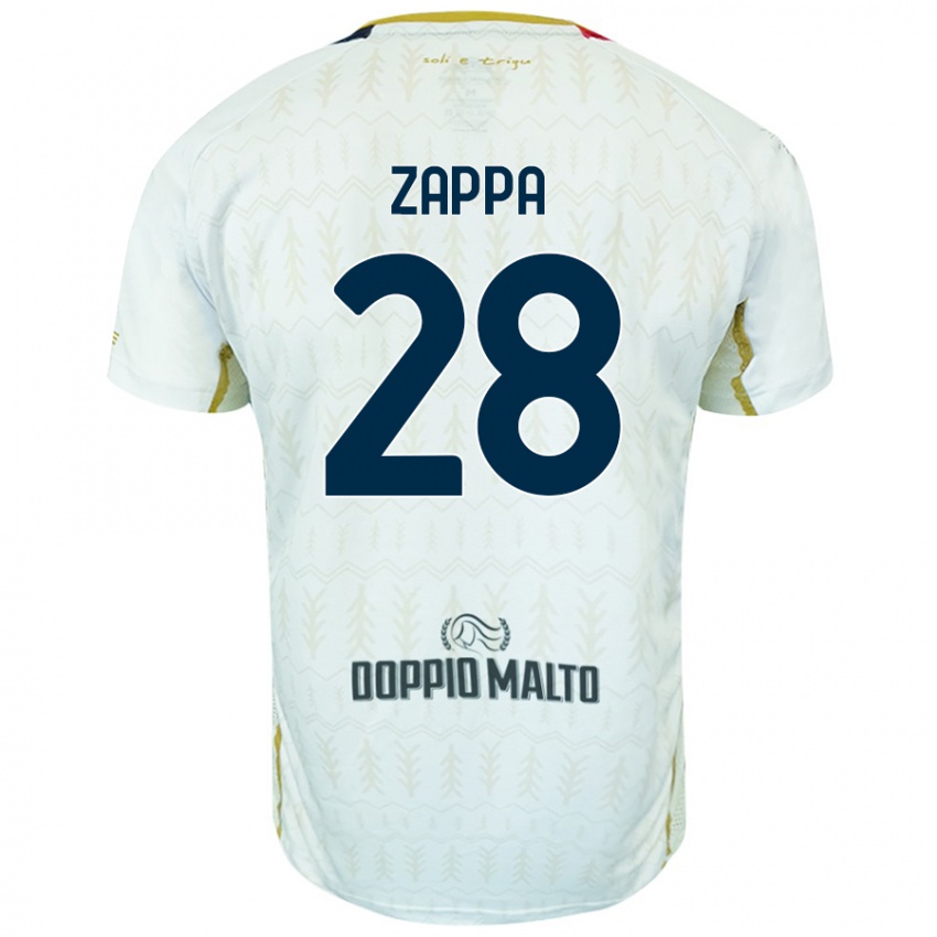 Kinder Gabriele Zappa #28 Weiß Auswärtstrikot Trikot 2024/25 T-Shirt Österreich