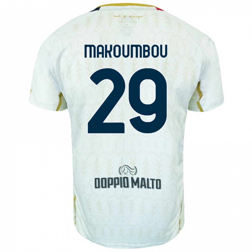 Kinder Antoine Makoumbou #29 Weiß Auswärtstrikot Trikot 2024/25 T-Shirt Österreich