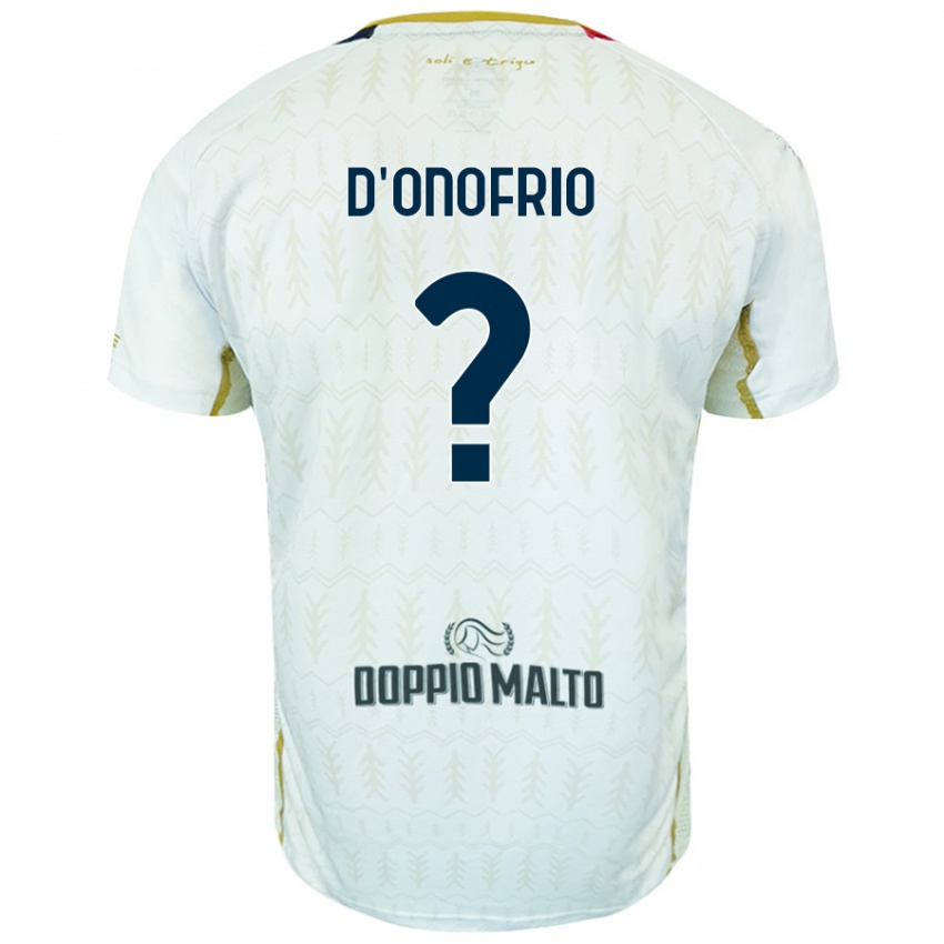 Kinder Vincenzo D'onofrio #0 Weiß Auswärtstrikot Trikot 2024/25 T-Shirt Österreich