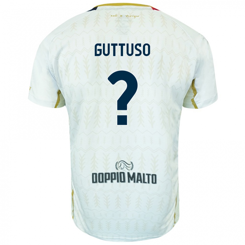 Kinder Iacopo Guttuso #0 Weiß Auswärtstrikot Trikot 2024/25 T-Shirt Österreich