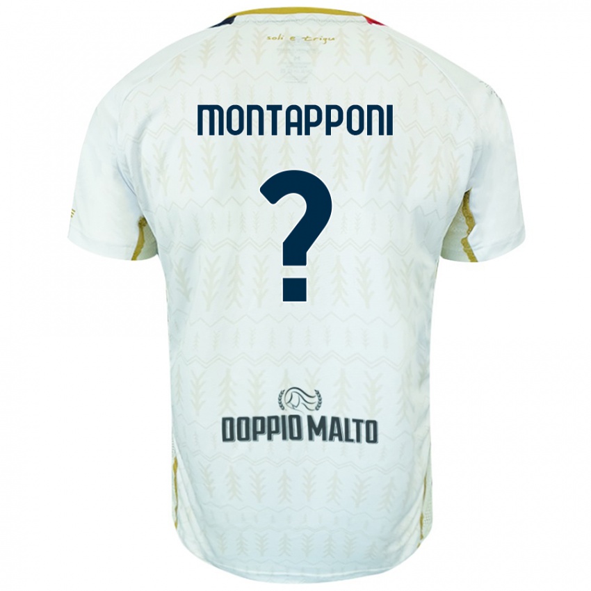 Kinder Leonardo Montapponi #0 Weiß Auswärtstrikot Trikot 2024/25 T-Shirt Österreich