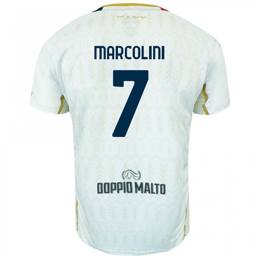 Kinder Diego Marcolini #7 Weiß Auswärtstrikot Trikot 2024/25 T-Shirt Österreich