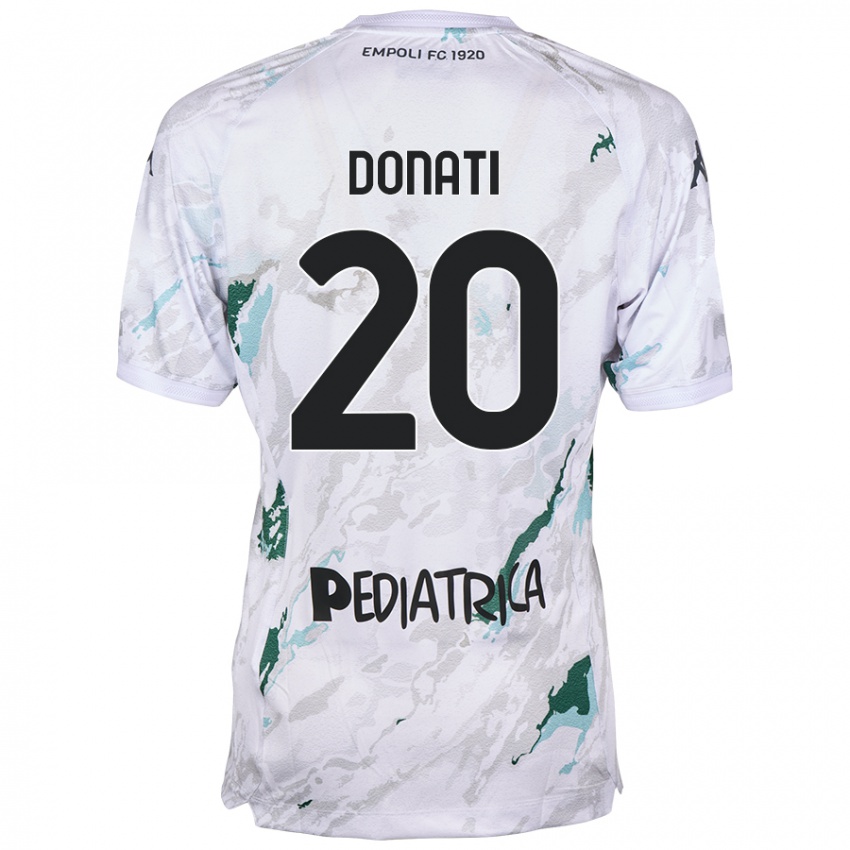 Kinder Francesco Donati #20 Grau Auswärtstrikot Trikot 2024/25 T-Shirt Österreich